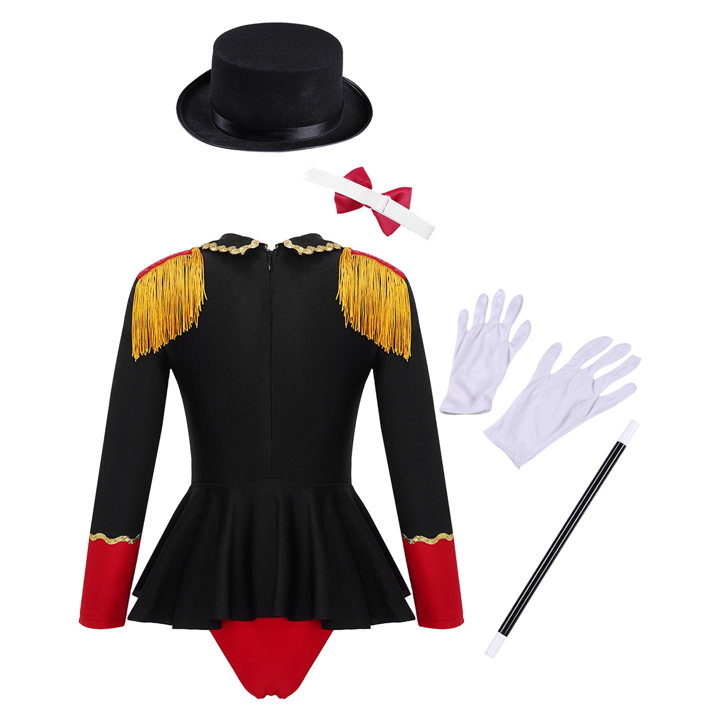 Circus Ringmaster Costume Magician Kids