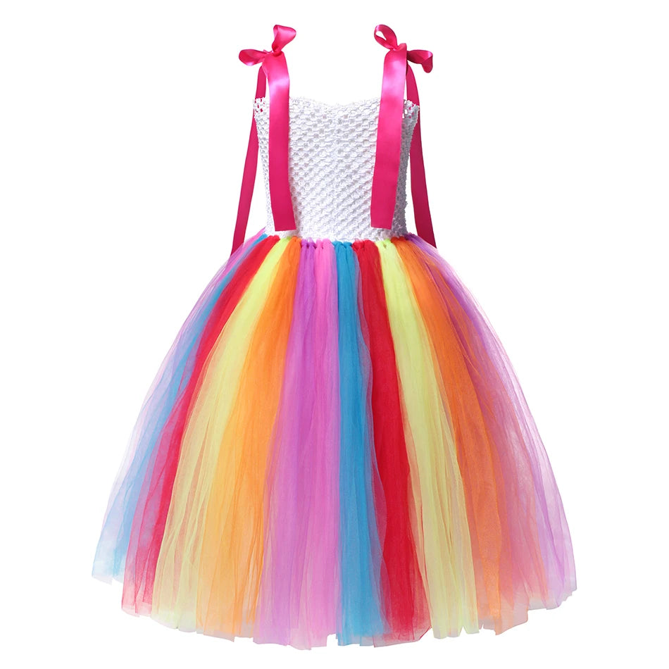 Princess Candy Dress CandyLand lollipop Costume Kids Tutu