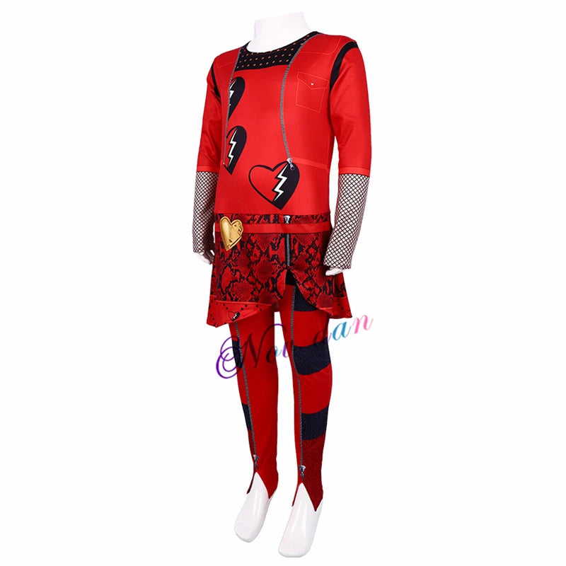 Descendants 4 Red Costume Kids Movie The Rise of Red Chloe l