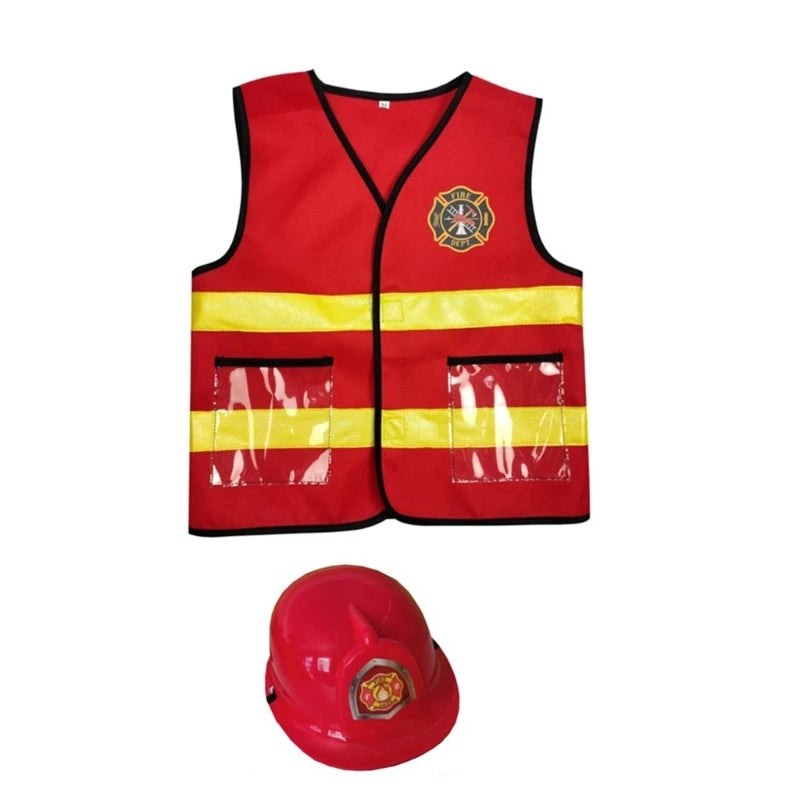 Firefighter Costume Set Kids 6pc