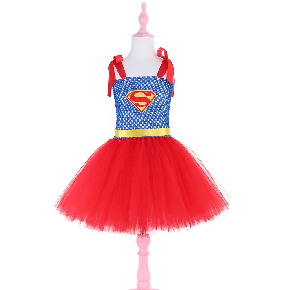 DC Superhero Supergirl Tutu costume dress kids super cute