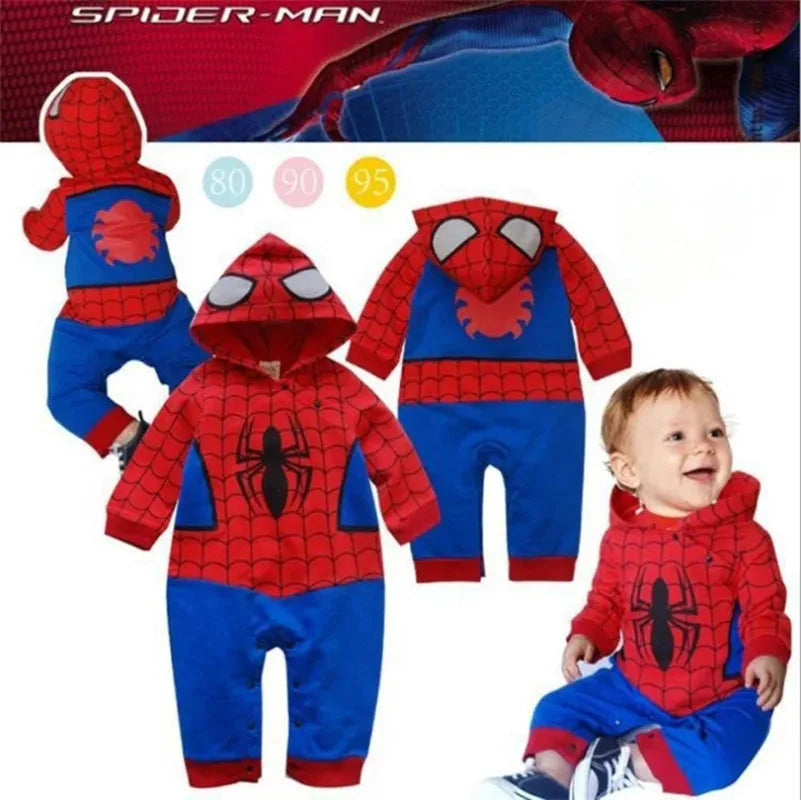 Marvel DC Superman Spiderman Superhero Costume Baby Toddler