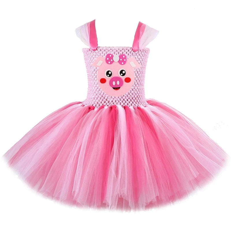 Pink Piglet Tutu Costume Kids