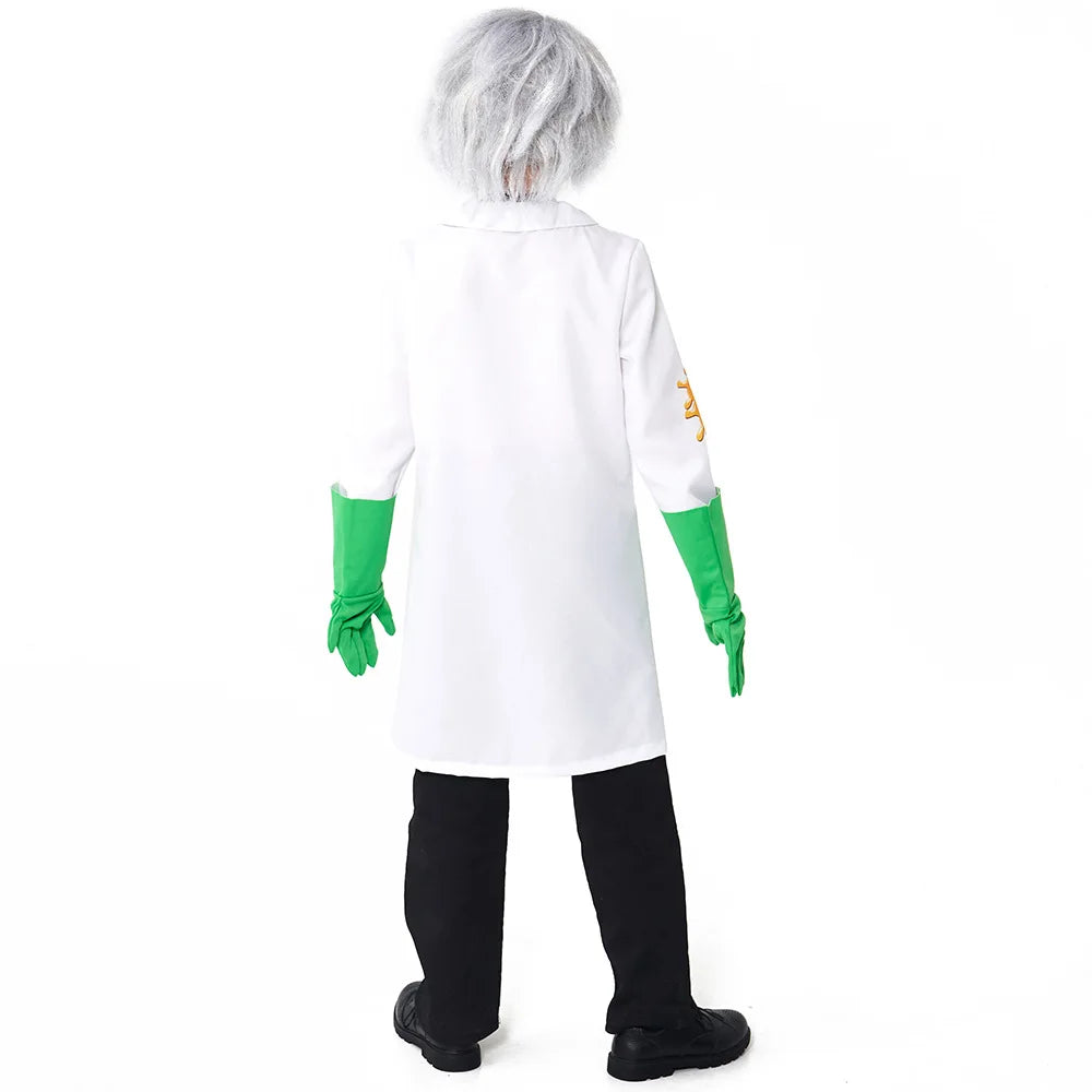 Halloween Kids Cosplay Frankenstein Mad Scientist Costumes