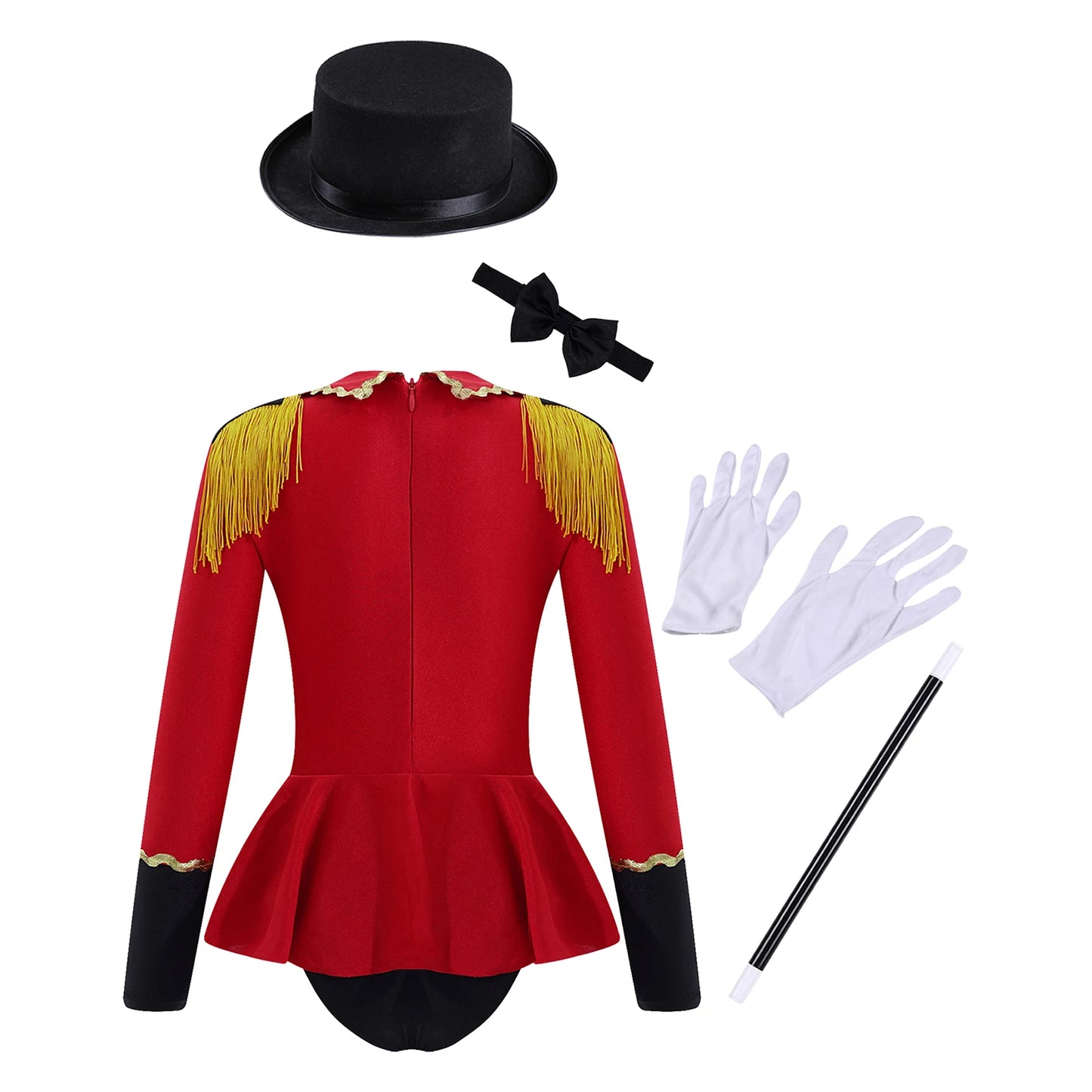 Circus Ringmaster Costume Magician Kids