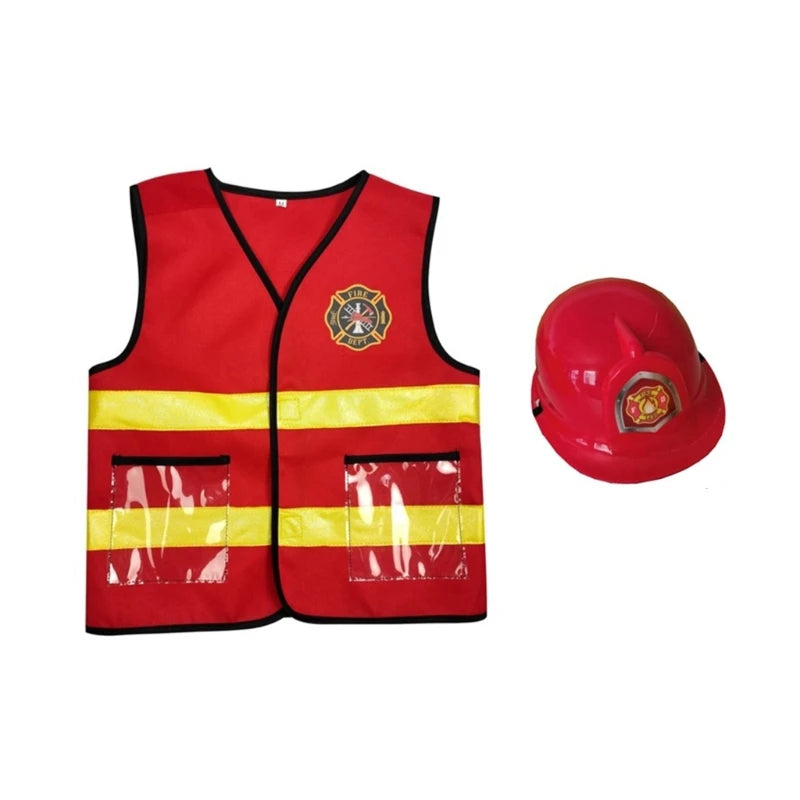 Firefighter Costume Set Kids 6pc