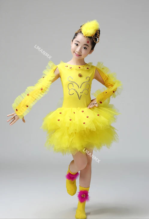 Duck Bird Chick Costumes Set Kids