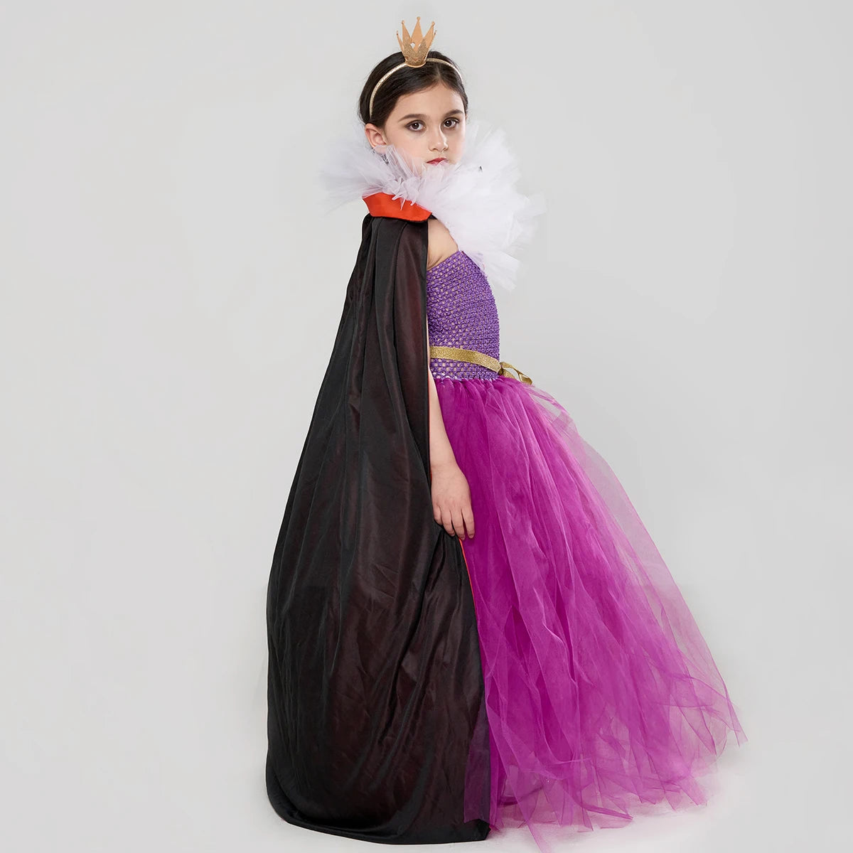 Snow White Villain Evil Queen Costume Kids Deluxe