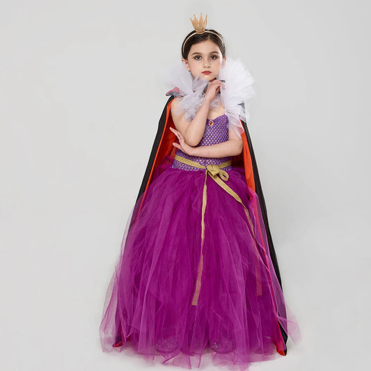 Snow White Villain Evil Queen Costume Kids Deluxe