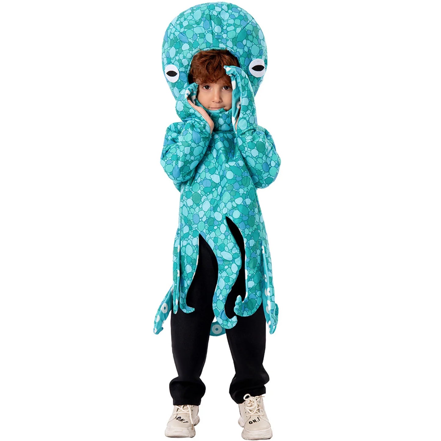 Sea Monster Blue Octopus kid costume