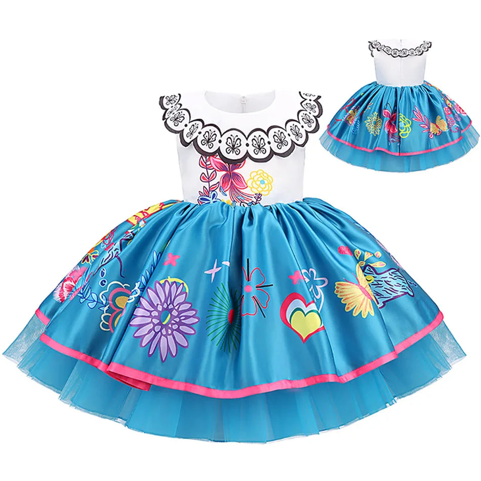 Encanto Mirabel Tutu Dress Princess Costume Kids