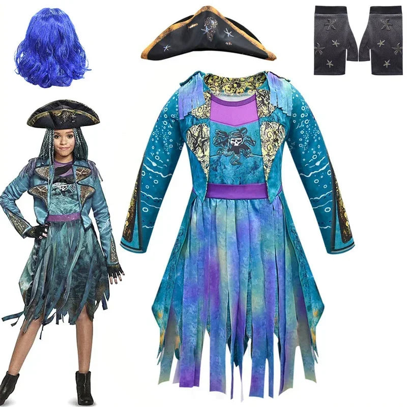 Descendants Carlos Quenny Uma Costume Kid