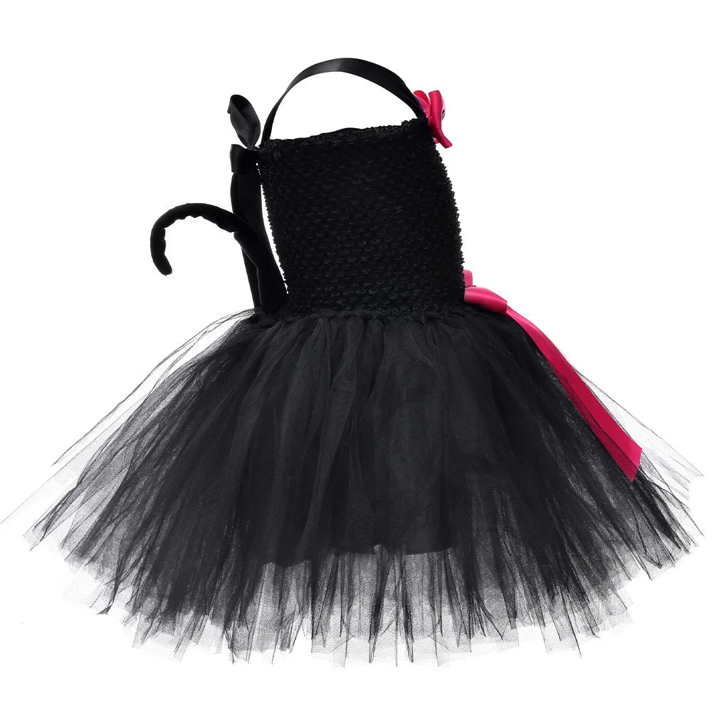 Black Cat Costume Tutu Kids