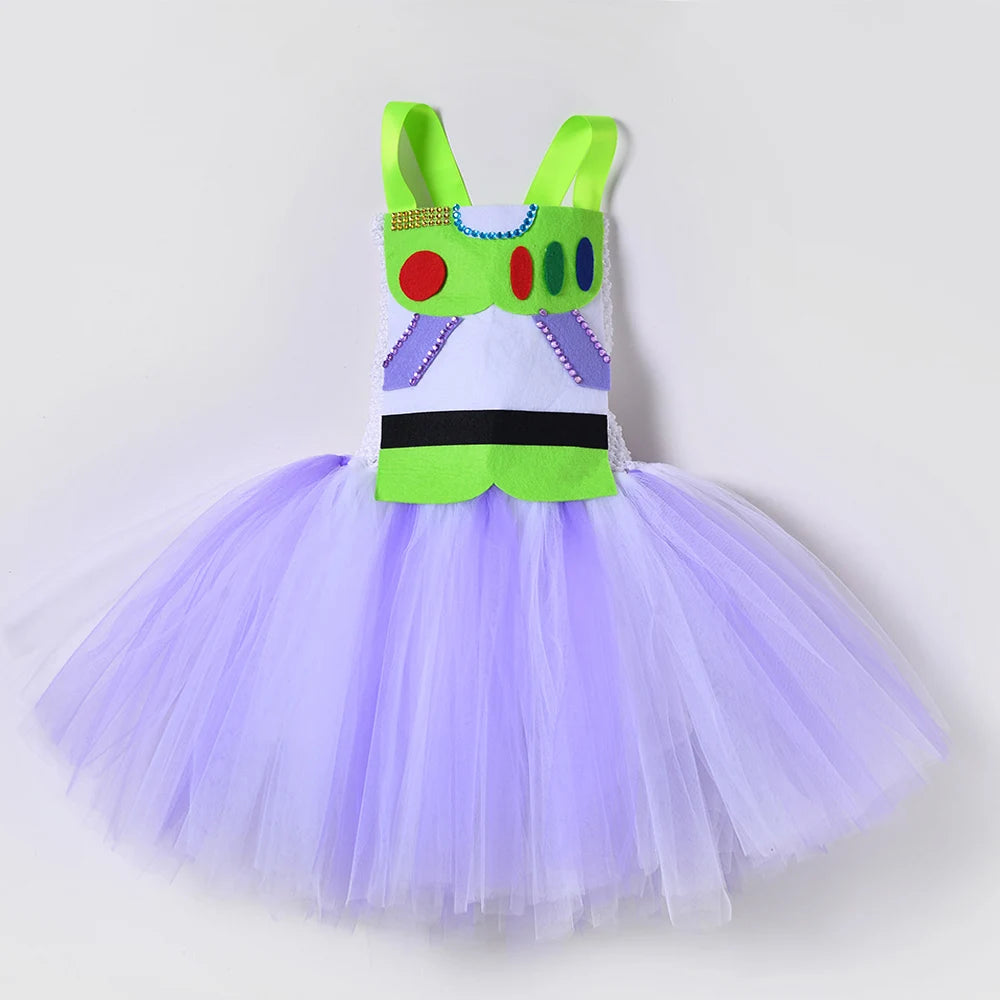 Toy Story Buzz Lightyear Tutu Dress Costume Kids