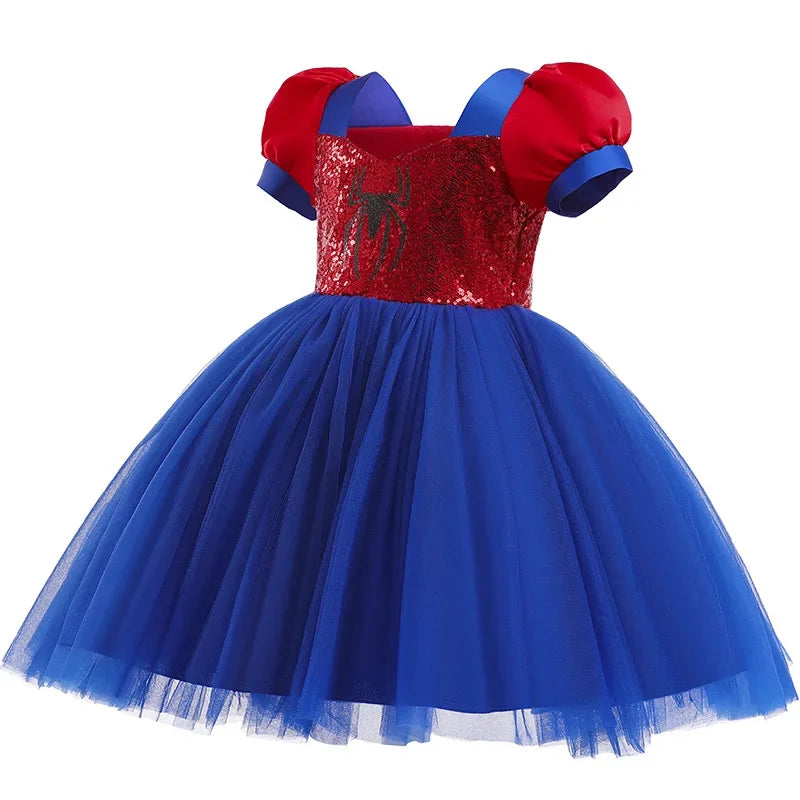 Marvel Spider Girl tutu Costumes Kids Sequin