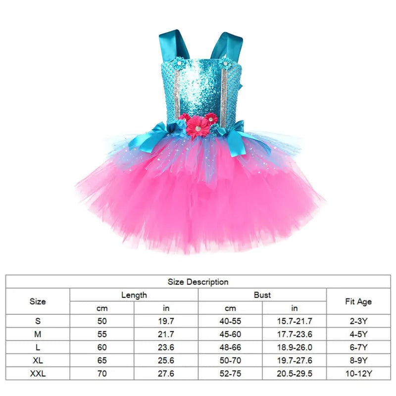 Trolls Tutu Costume Kids