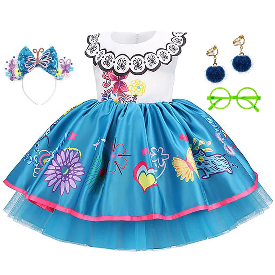 Encanto Mirabel Tutu Dress Princess Costume Kids