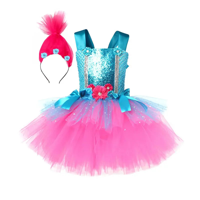 Trolls Tutu Costume Kids