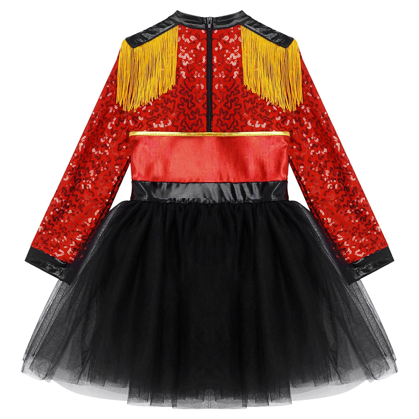 Ringmaster Circus Magician Costumes Sequen Kids