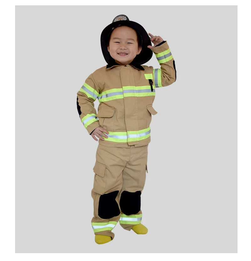 Fireman Firefighter Costume No Hat Kids