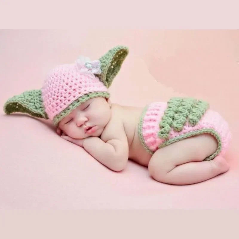 Newborn Costume Crochet Kids Infant Animals Dino Ogre Bunny Lion Bee Snail Fox