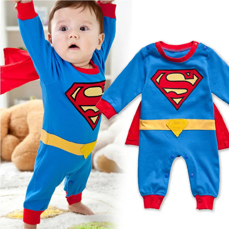 Marvel DC Superman Spiderman Superhero Costume Baby Toddler