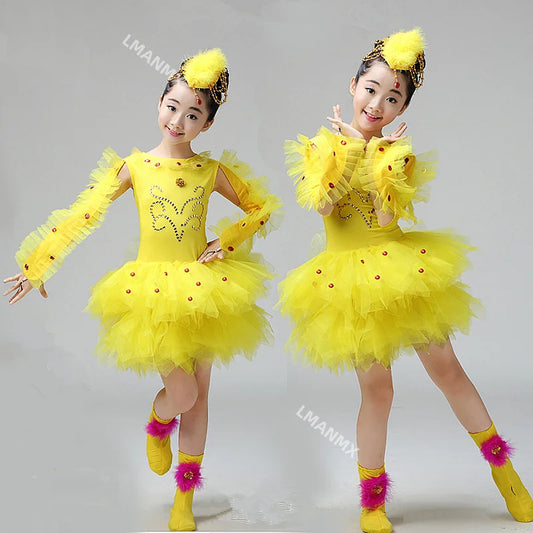 Duck Bird Chick Costumes Set Kids