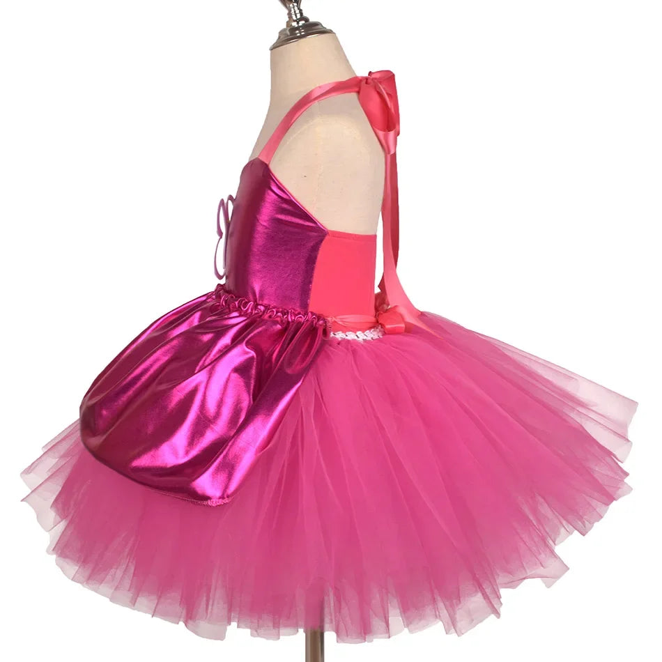 Barbie Hot Pink Tutu Costume Dress Kids