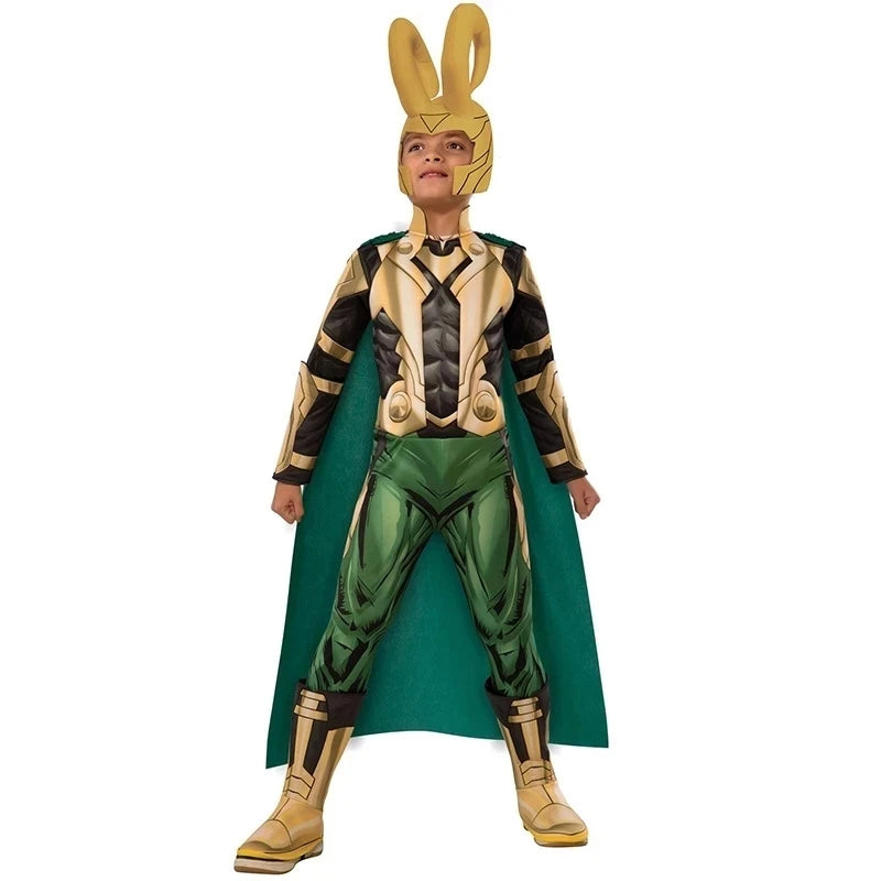 Loki Thor Ragnarok Superhero Costume Kids