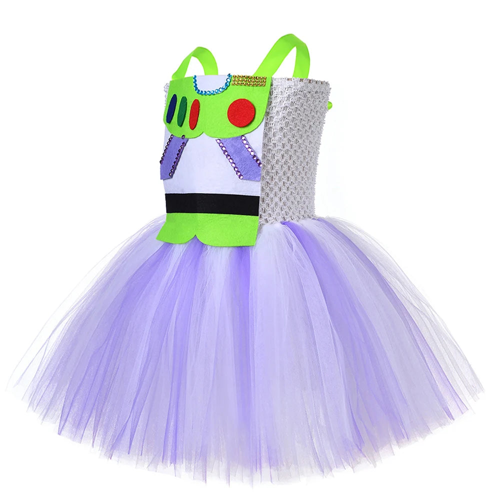 Toy Story Buzz Lightyear Tutu Dress Costume Kids