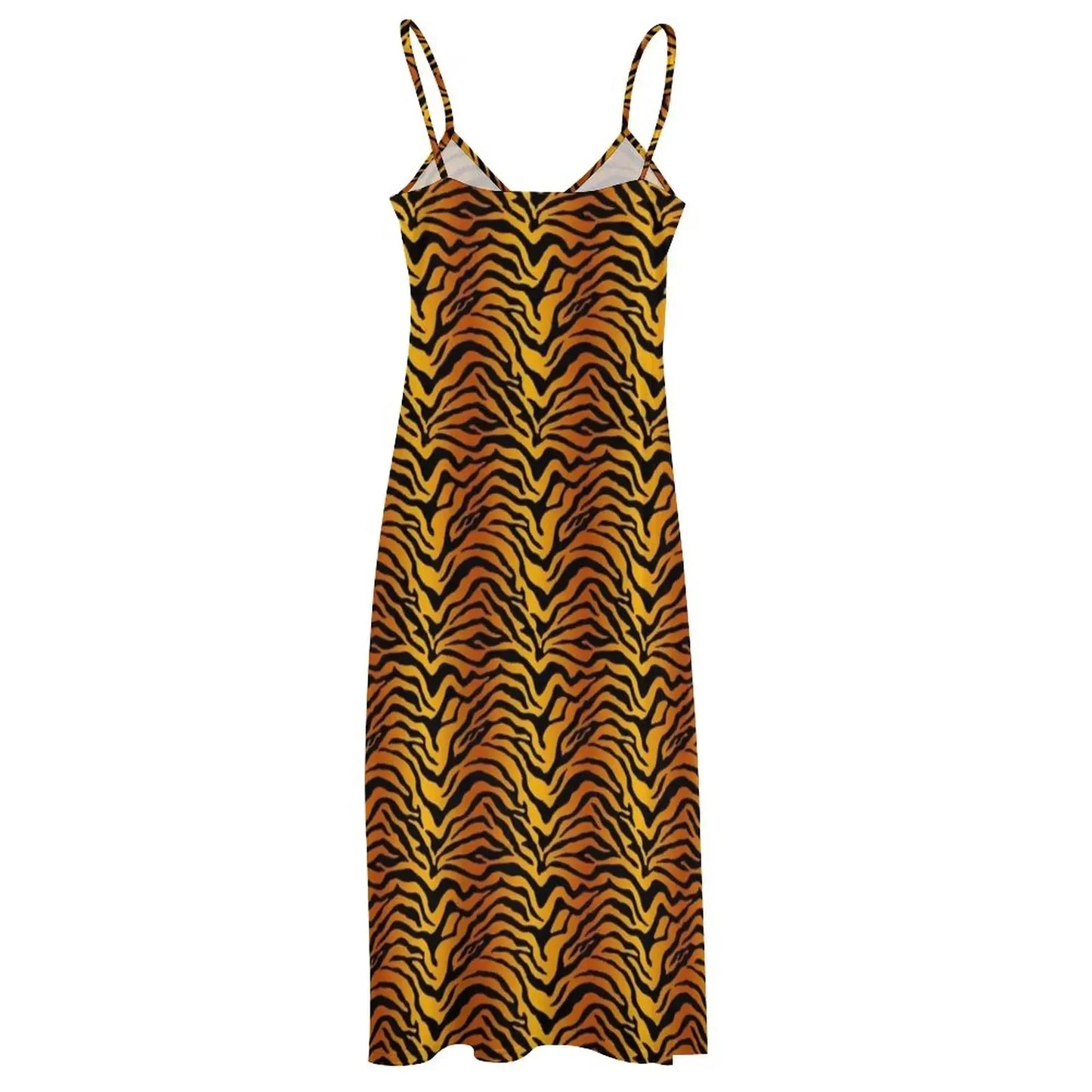 Tiger print Sleeveless Maxi Dress