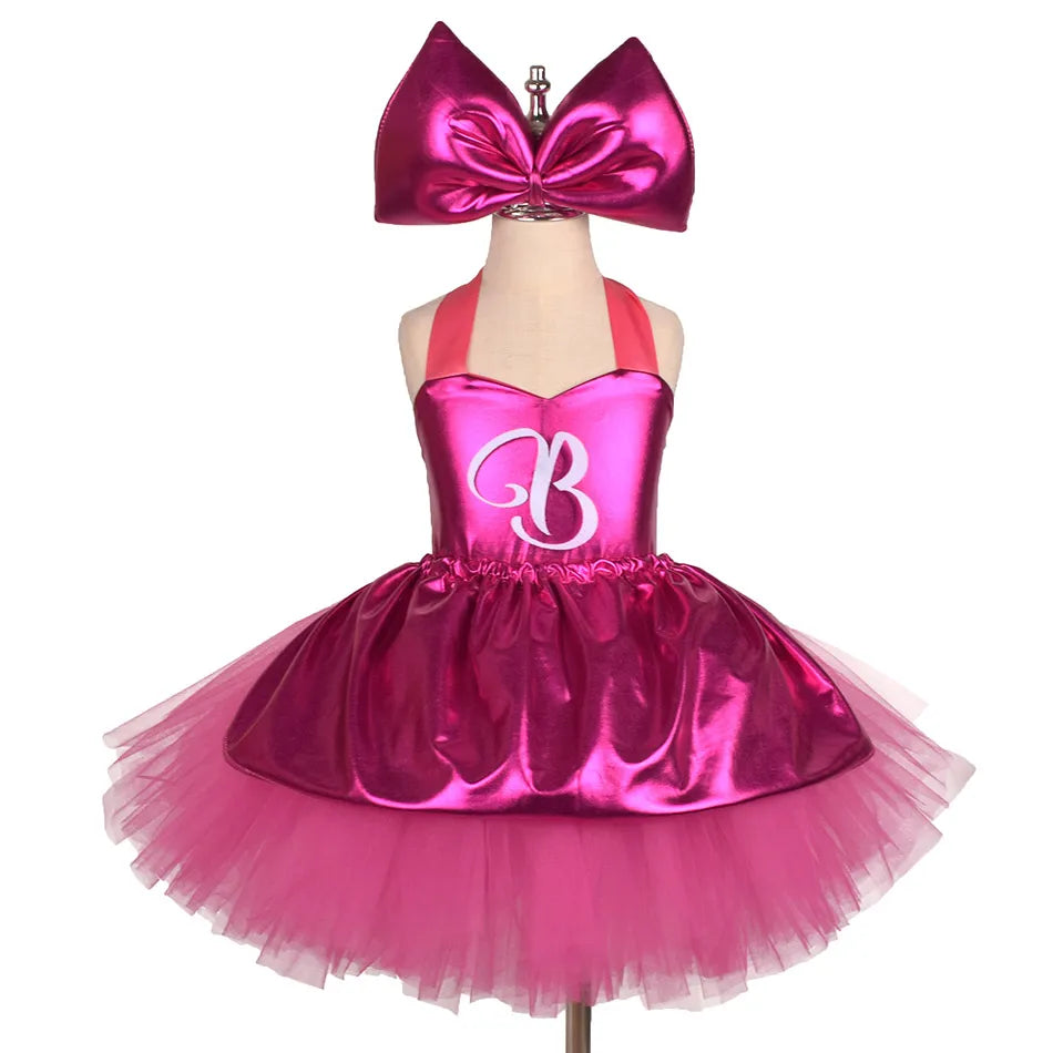 Barbie Hot Pink Tutu Costume Dress Kids