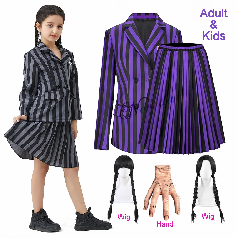 Wednesday Addams Costume Kids