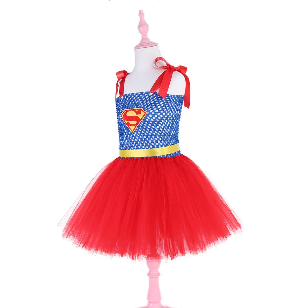 DC Superhero Supergirl Tutu costume dress kids super cute