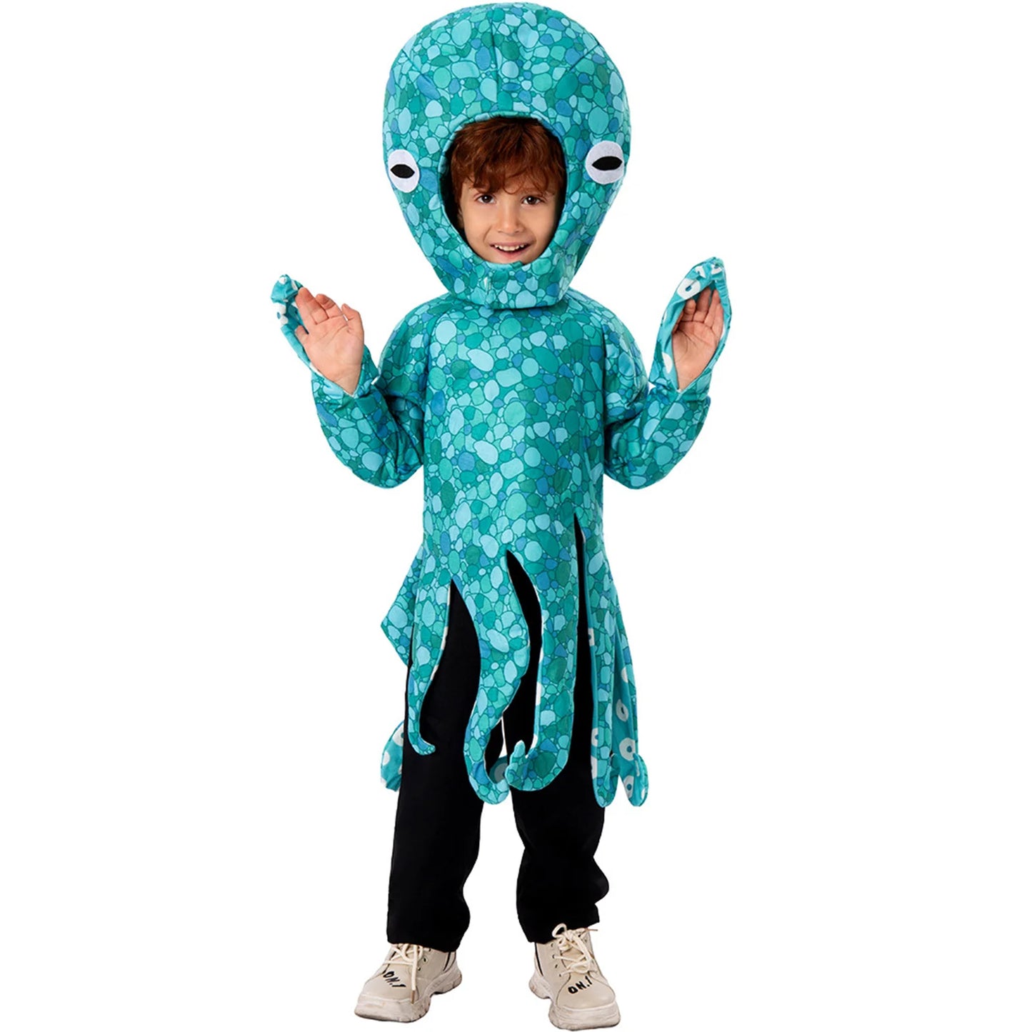 Sea Monster Blue Octopus kid costume