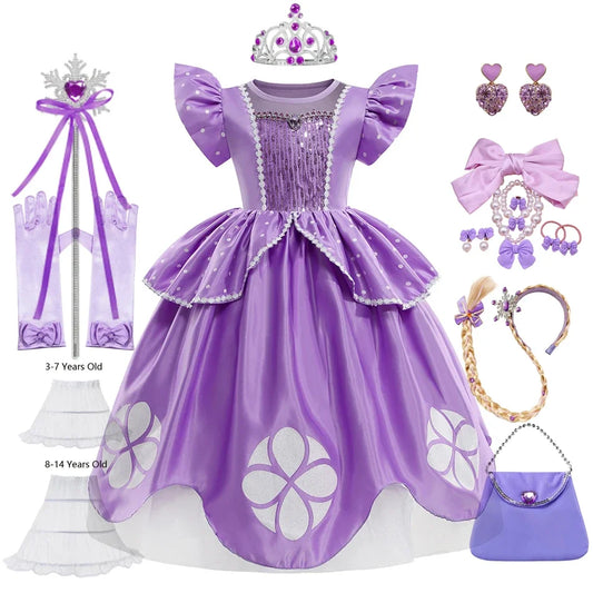 Princess Sofia Dress Costumes Kids