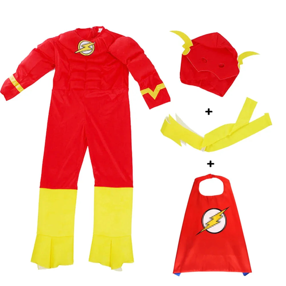 DC Flash Superhero Costumes Kid