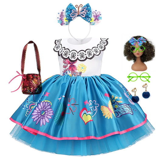 Encanto Mirabel Tutu Dress Princess Costume Kids