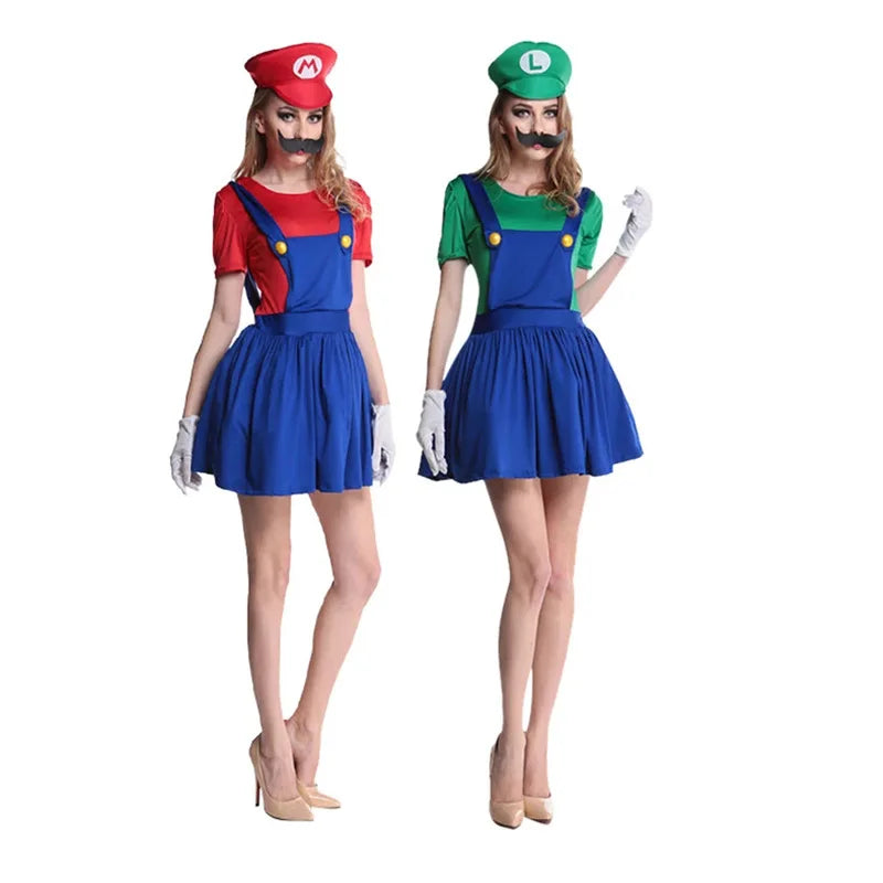 Super Mario Luigi Costume Kids