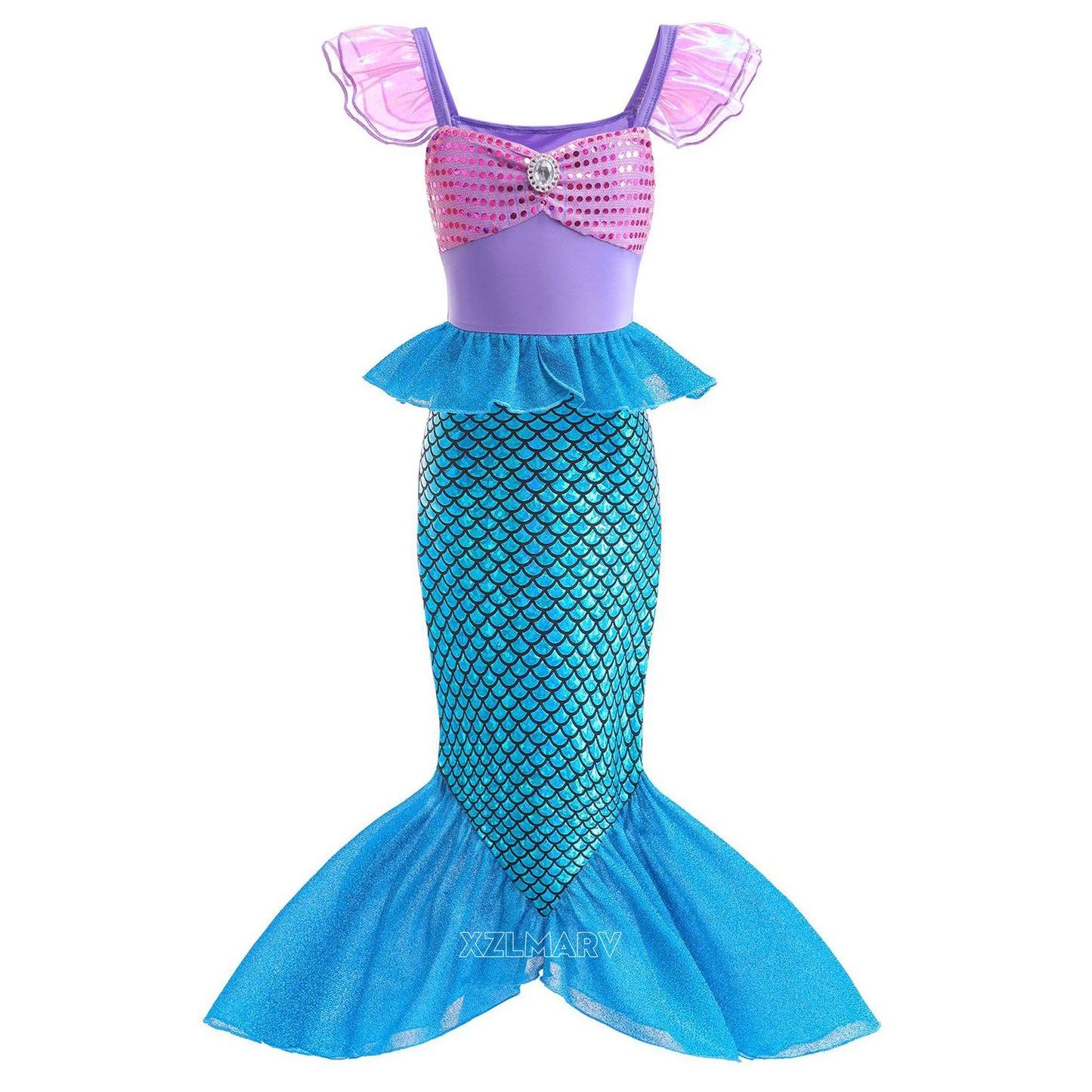 Princess Mermaid Costume Ariel Kids