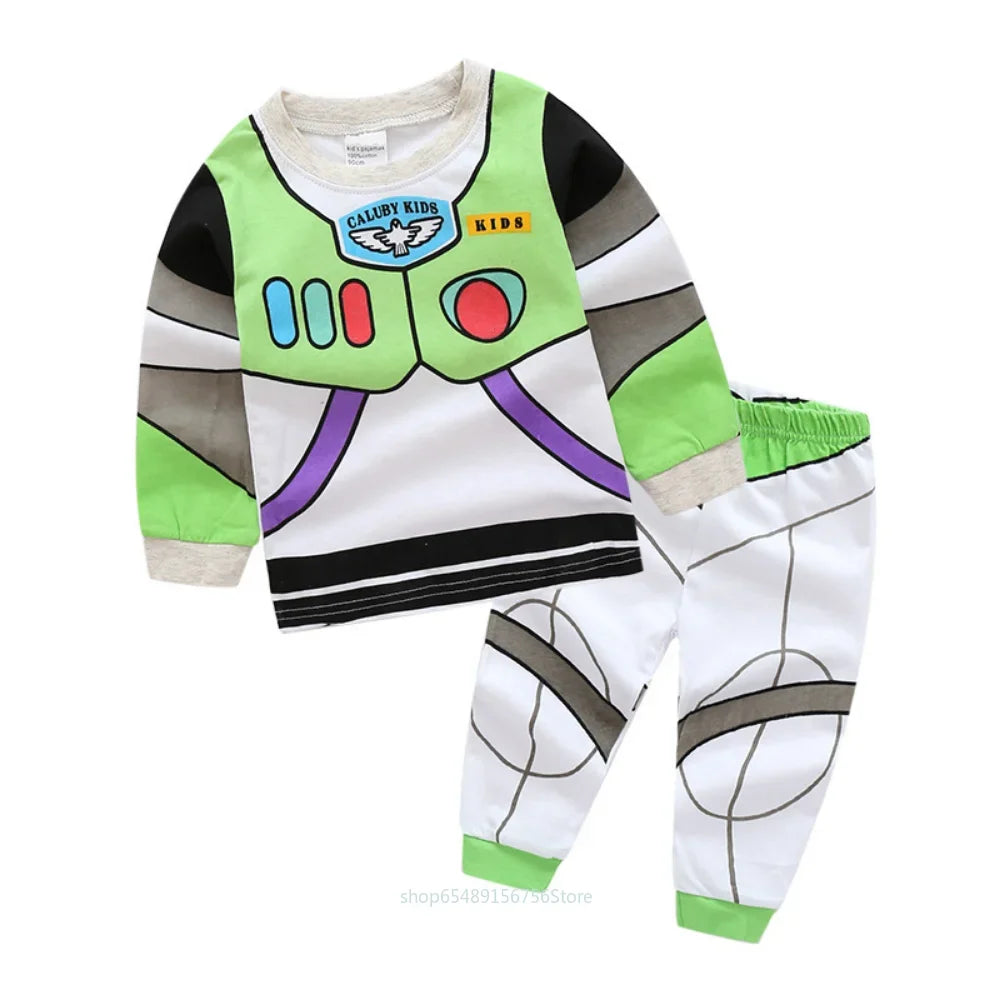 Toy Story Marvel Superhero pajamas Costume Kids Buzz, Woody, Spiderman, IronMan, Jessie, Captain America