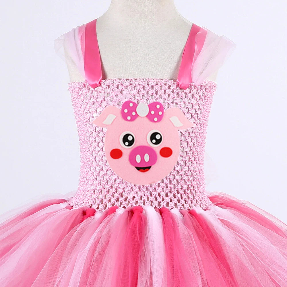 Pink Piglet Tutu Costume Kids