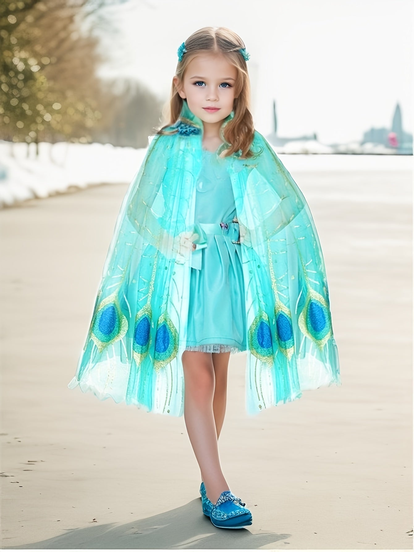 Peacock Cape Costume Kids