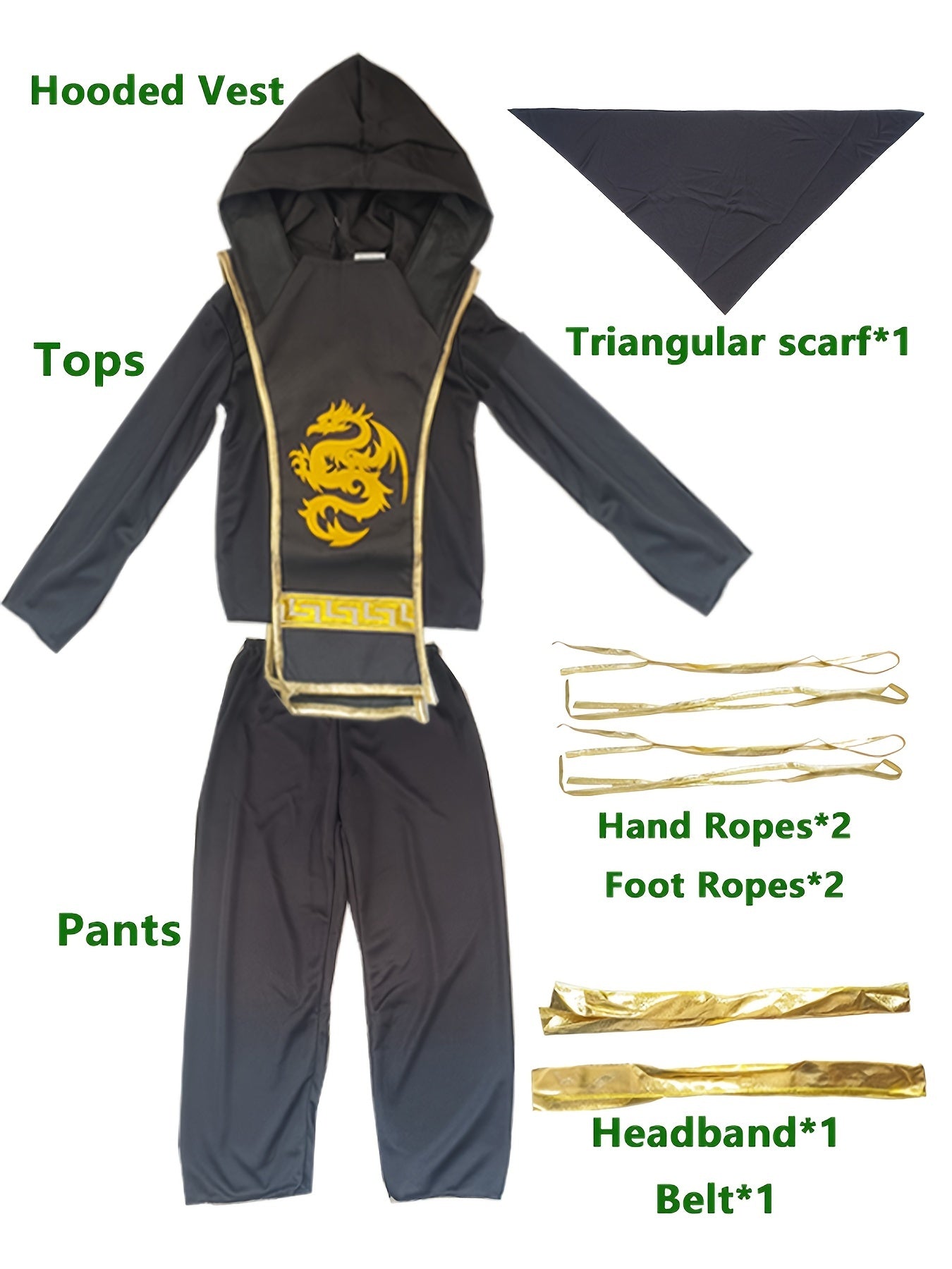 Deluxe Samurai Costume for Kids