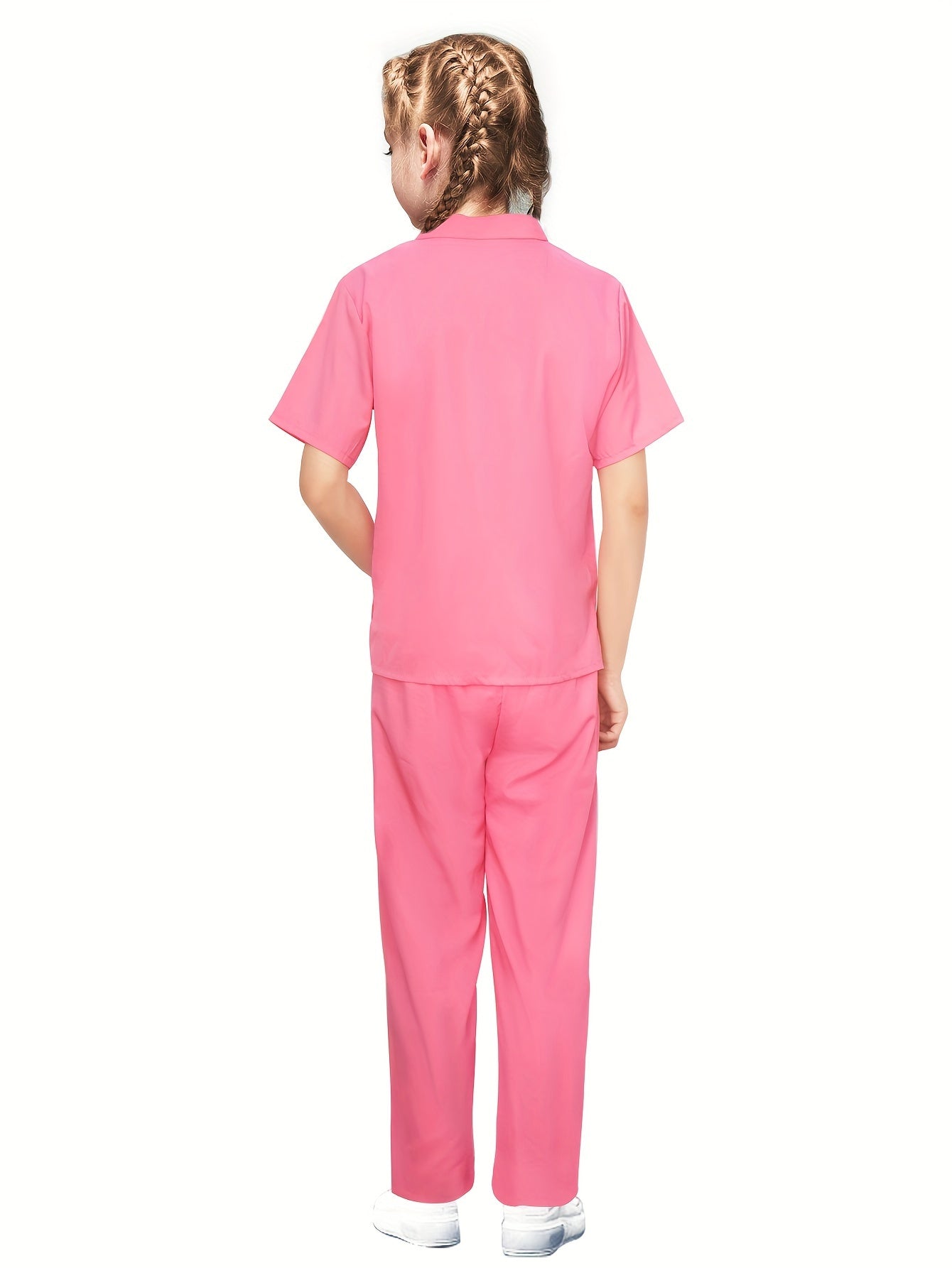 Doctor Nurse Costume Green Pink kids