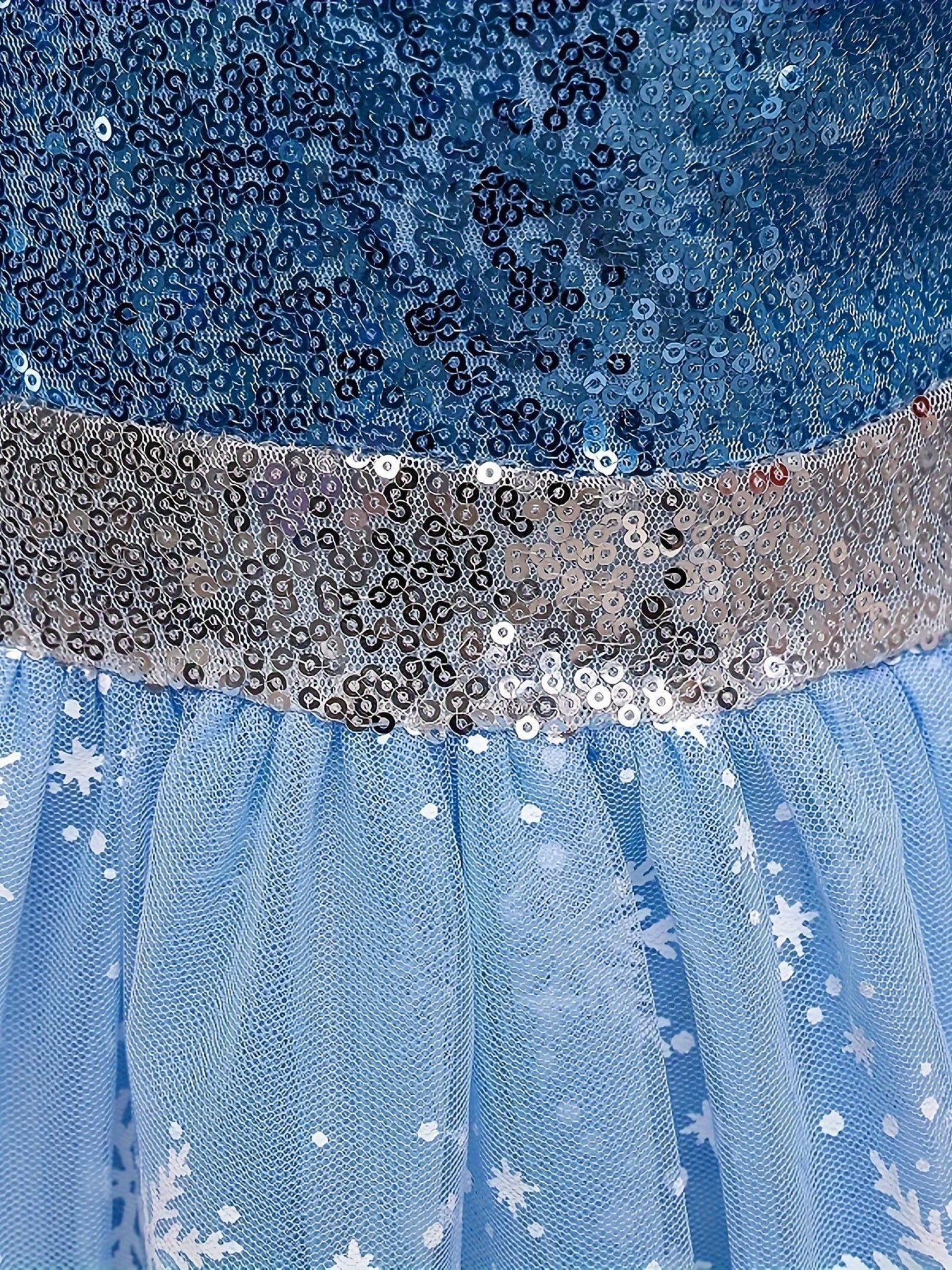 Princess Elegant Sequin Costume Dress Kids Elsa