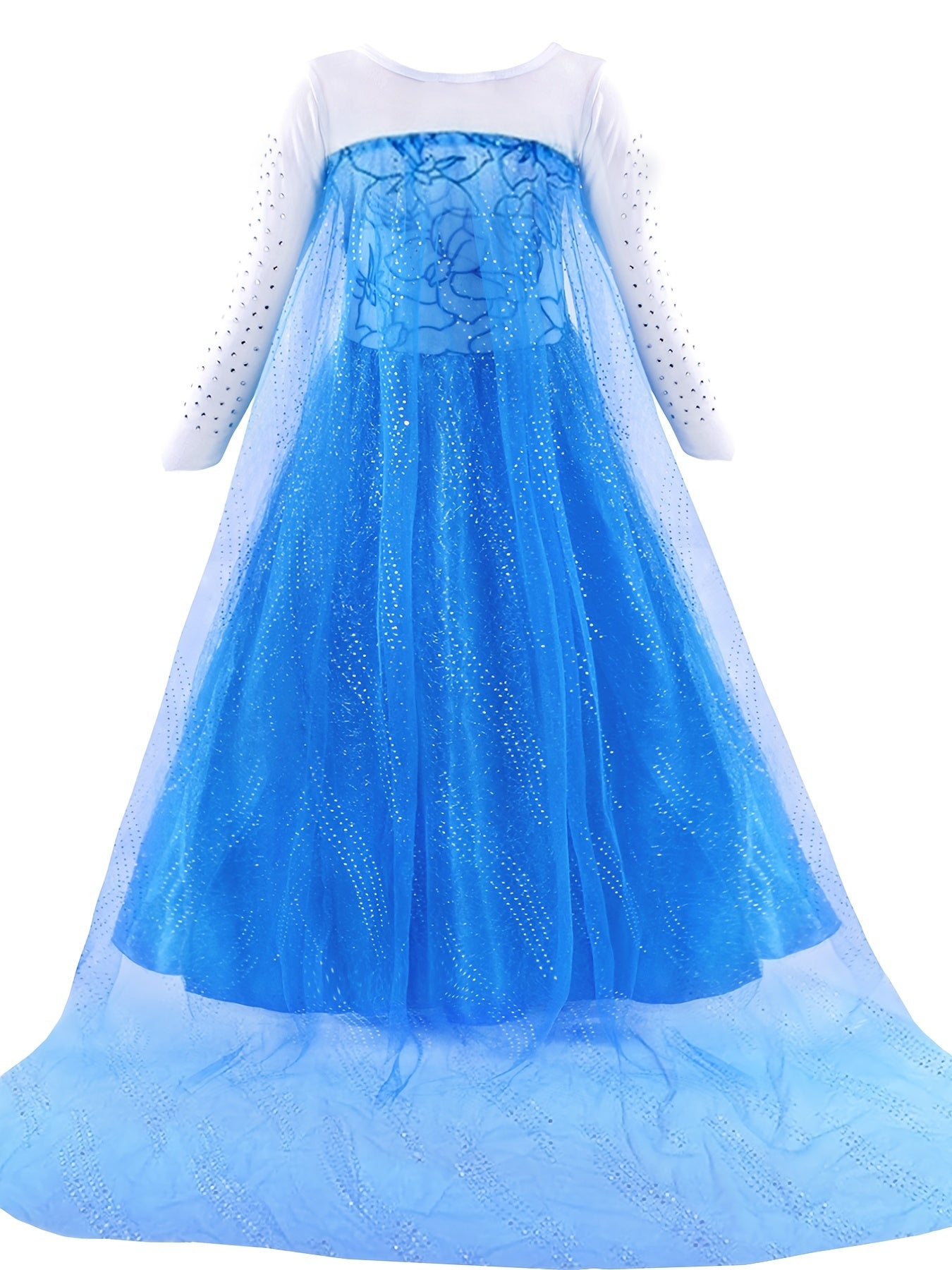 Princess Queen Elsa Costume Dress Kids