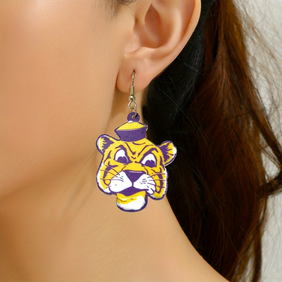 Vintage Tiger Earrings