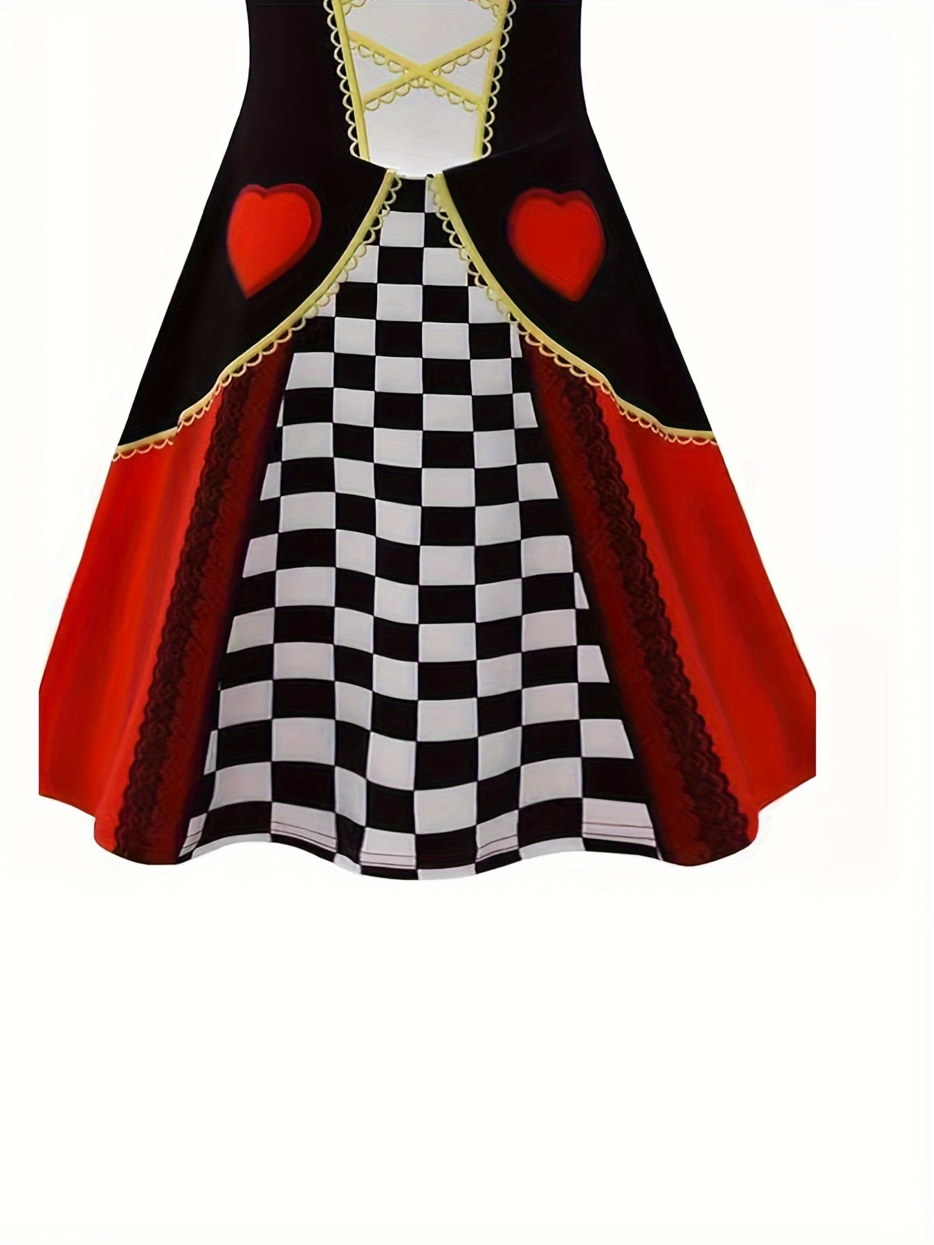 Alice in Wonderland Queen of Hearts Costume Kids Dress