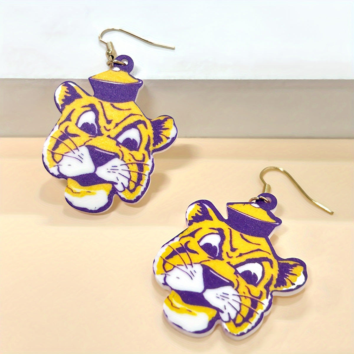 Vintage Tiger Earrings